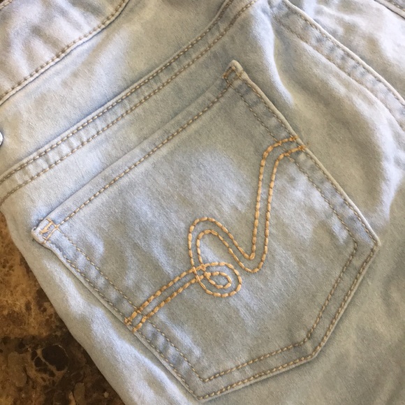 Light blue Aeropostale High Waisted‎ Jeggings Sz 10 - Picture 1 of 8